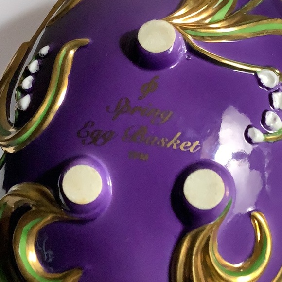 Franklin Mint Faberge Spring Egg Basket with 9 Eggs - Picture 11 of 12